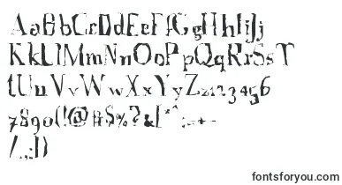 A Font with Serifs  Disordered font